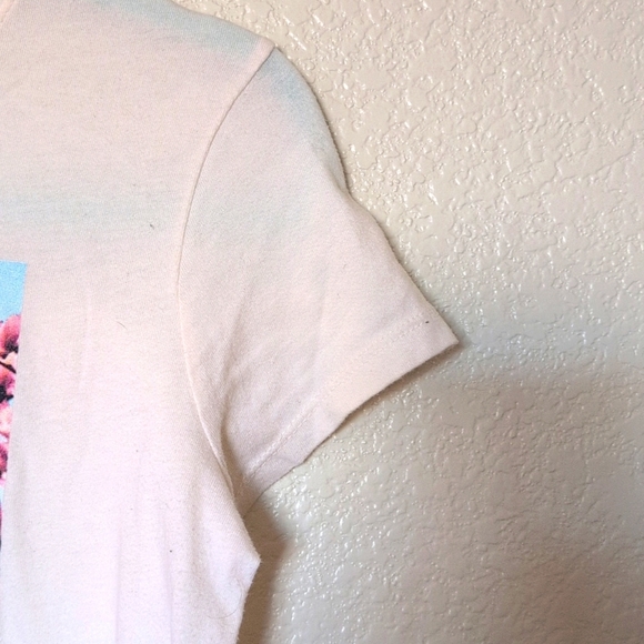 Old Navy White Tee with Eiffel Tower and Pink Blossoms - Picture 9 of 9